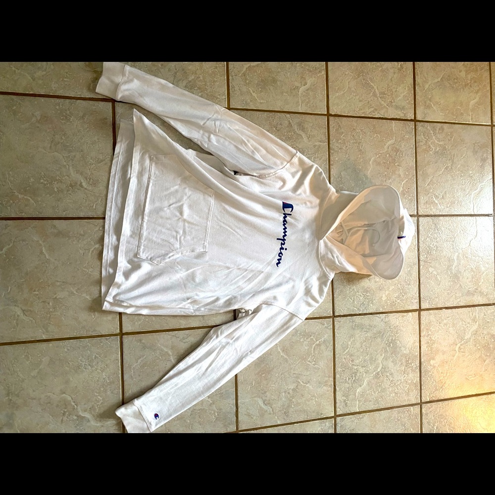 Champion White Hoodie